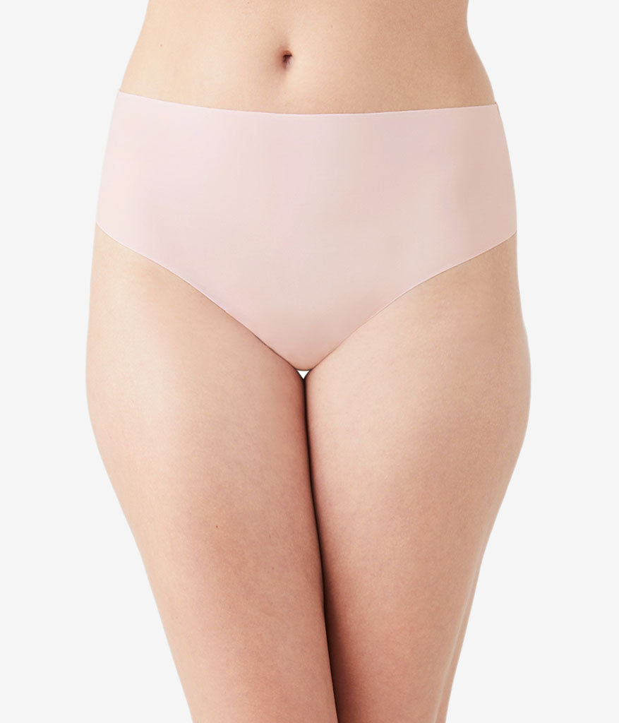 Wacoal b.bare Hi-Waist Thong - Rose Smoke