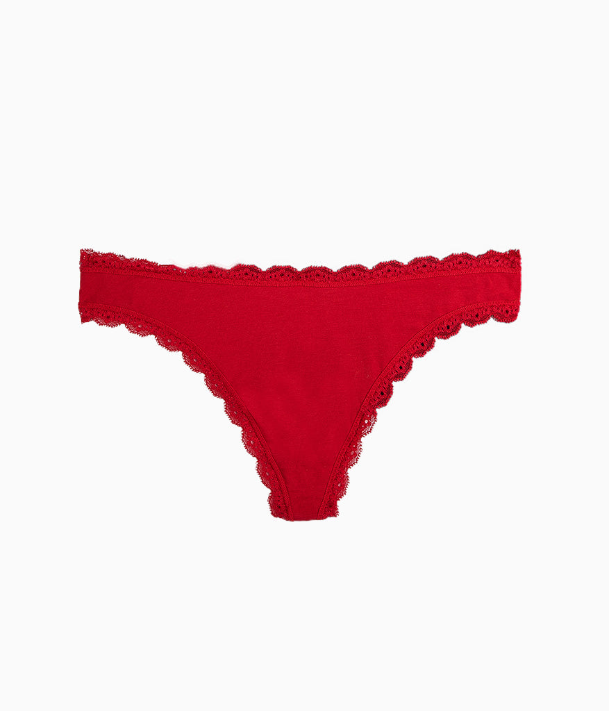 Wacoal Inspired Eyelet Thong - Chili Pepper Red