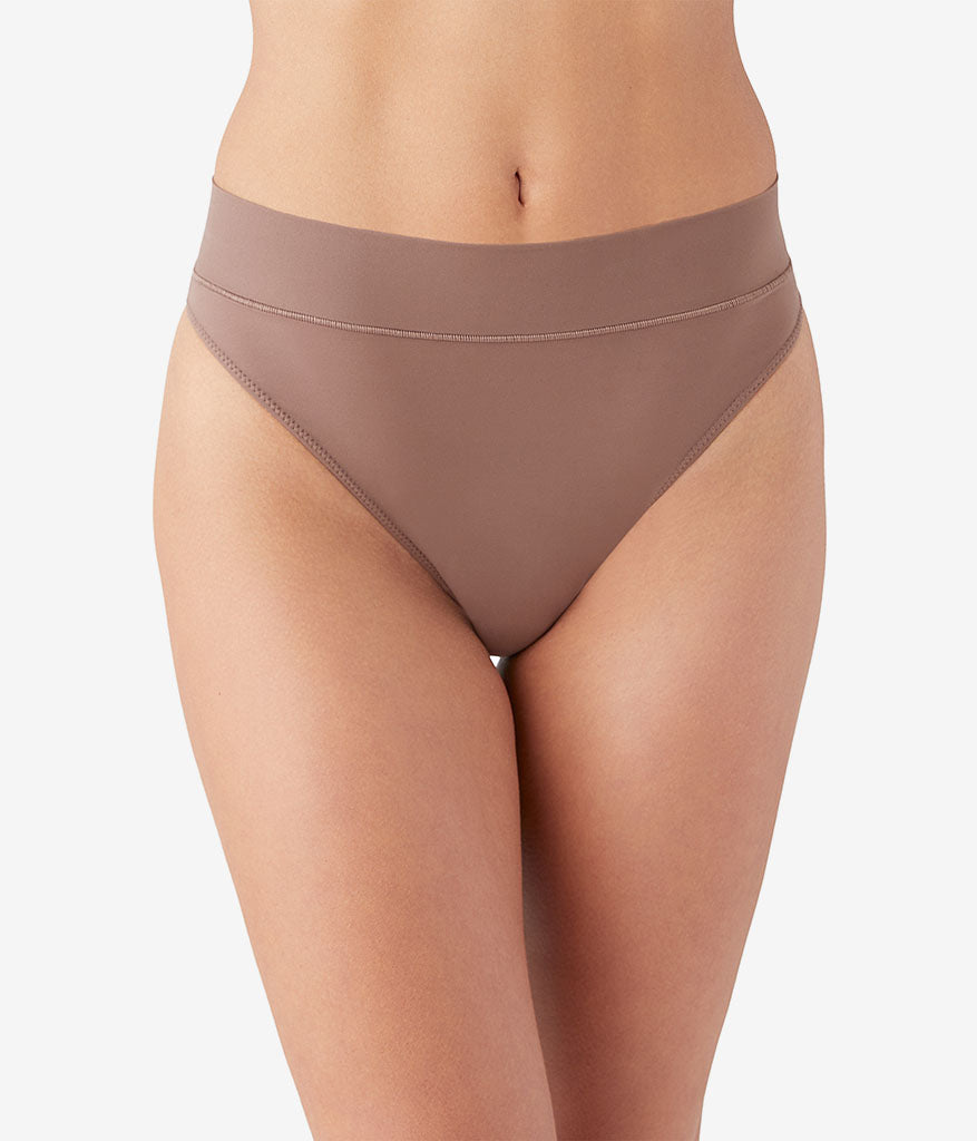 Wacoal Nearly Nothing™ Hi-Waist Thong - Peppercorn