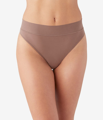 Wacoal Nearly Nothing™ Hi-Waist Thong - Peppercorn
