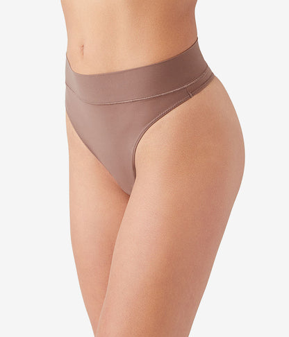 Wacoal Nearly Nothing™ Hi-Waist Thong - Peppercorn