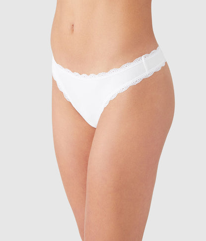 Wacoal Inspired Eyelet Thong - White