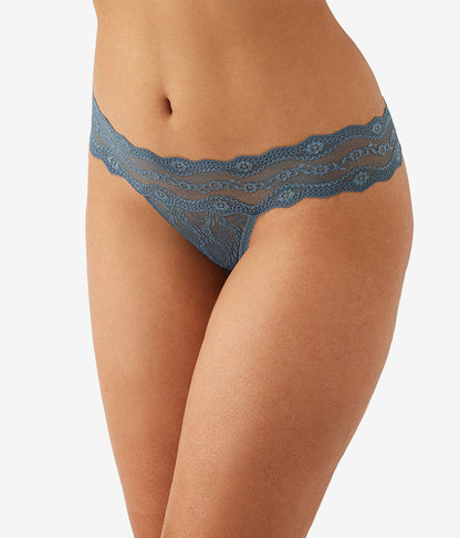 Wacoal Lace Kiss Thong - Stormy Weather