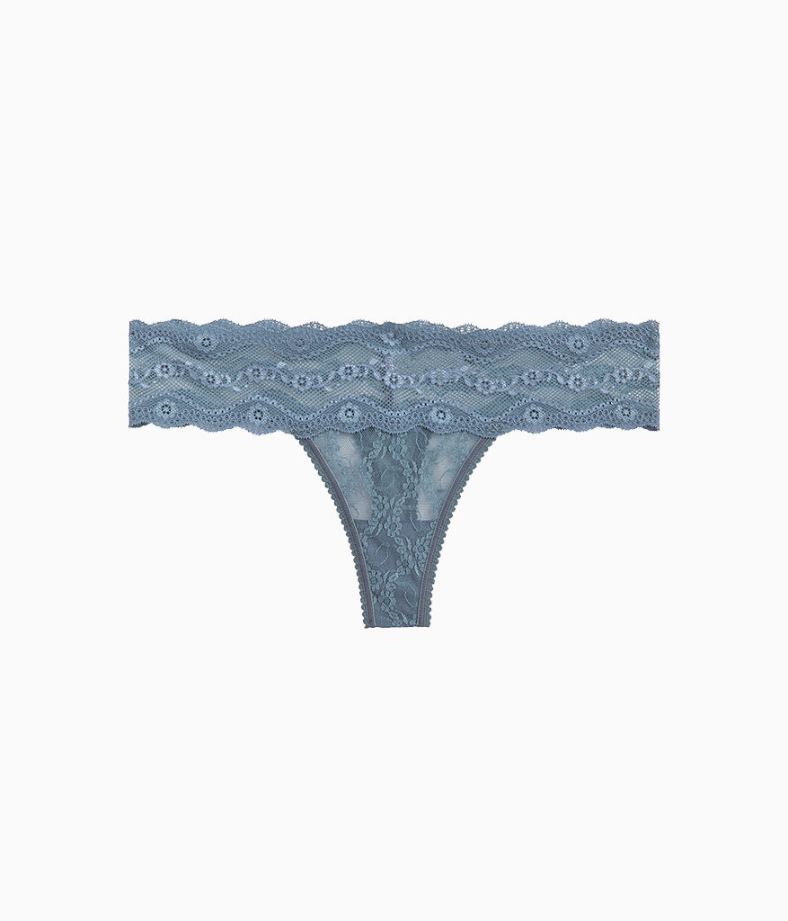 Wacoal Lace Kiss Thong - Stormy Weather