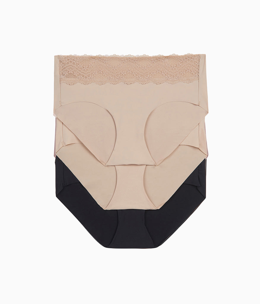 Wacoal b.bare Hipster Panty Pack - Au Natural/Au Natural/Night