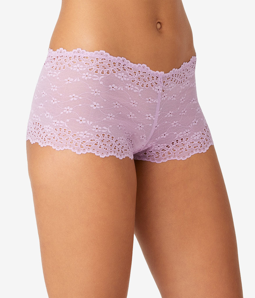 Wacoal Inspired Eyelet Boyshort - Lavender Herb