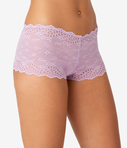Wacoal Inspired Eyelet Boyshort - Lavender Herb