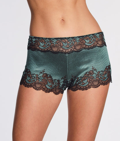 Wacoal Modern Affair Boyshort - Silver Pine/Black