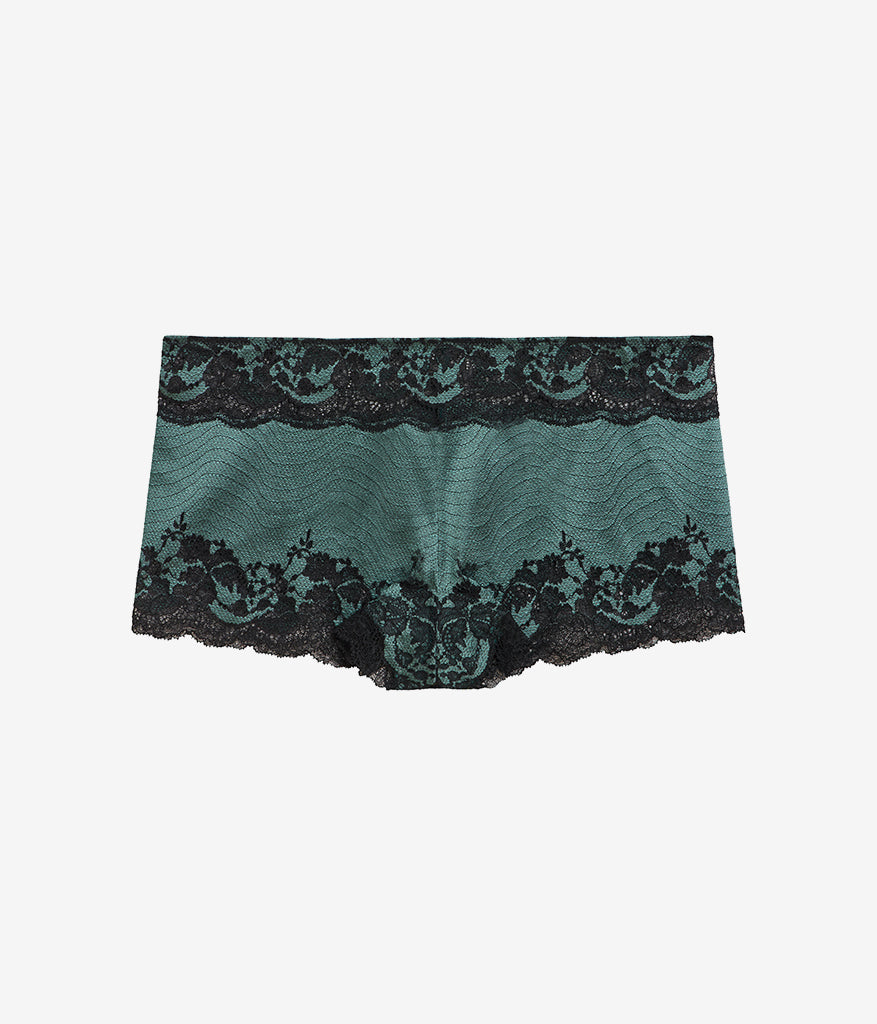 Wacoal Modern Affair Boyshort - Silver Pine/Black