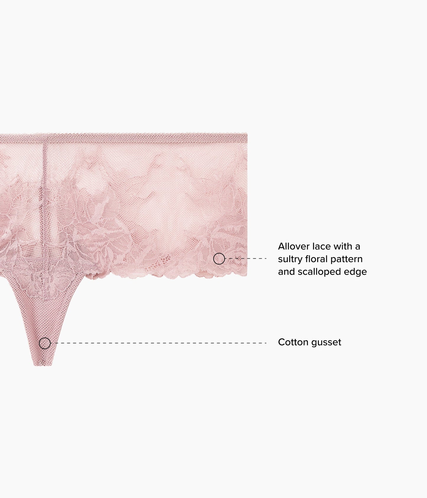 Wacoal Vivid Attraction Tanga - Woodrose