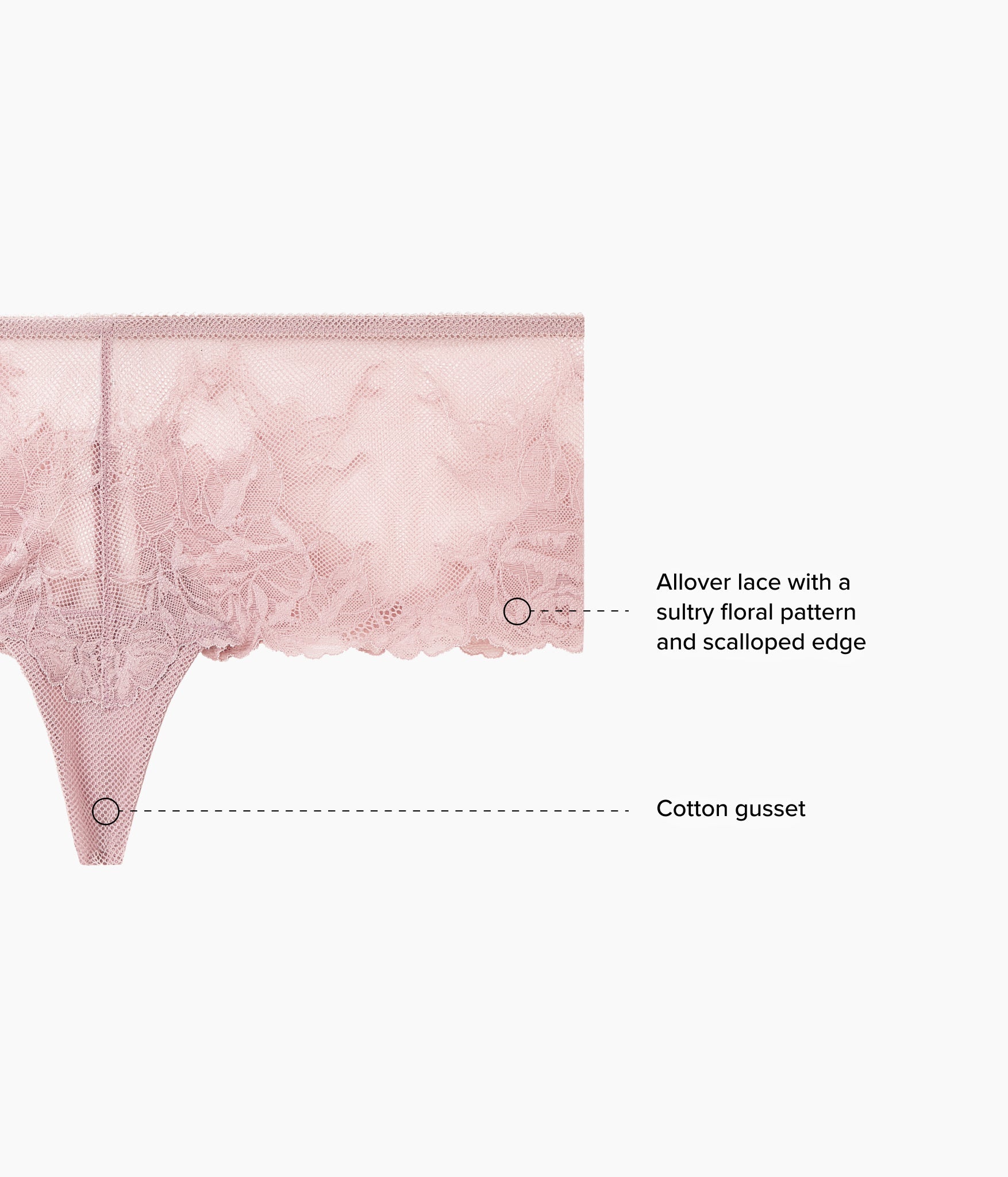 Wacoal Vivid Attraction Tanga - Woodrose