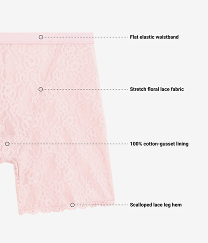 Wacoal Effortlessly Lace Shorty - Blush Pink