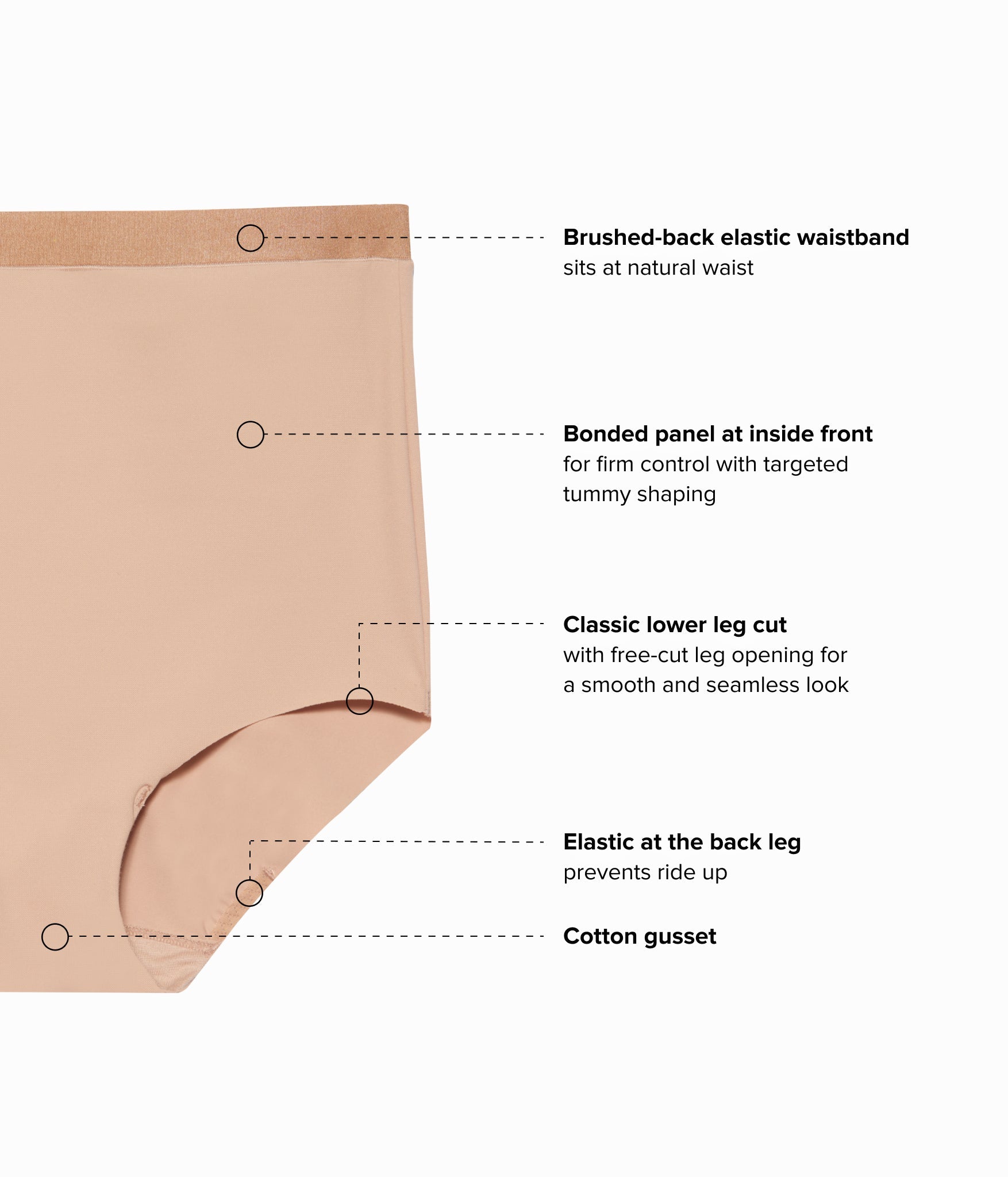 Wacoal Shape Revelation® Straight Shaping Brief - Praline