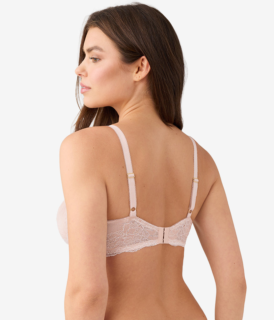 Wacoal Modern Affair Plunge Underwire Bra - Rose Dust/Angel Wing