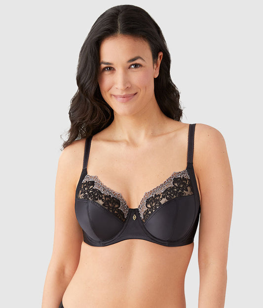 Wacoal Side Note Underwire Bra - Black