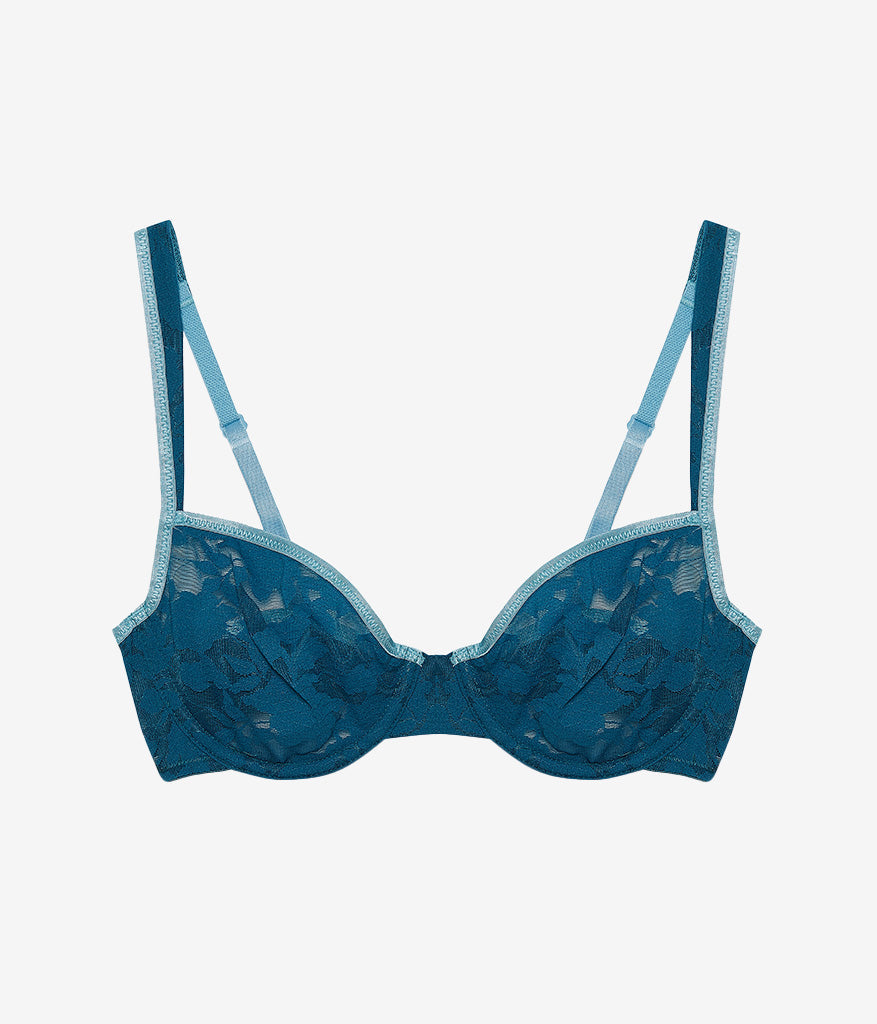 Wacoal Shadow Scene Underwire Bra - Blue Coral