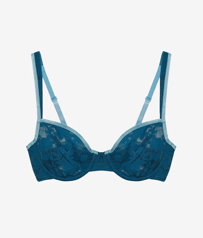 Wacoal Shadow Scene Underwire Bra - Blue Coral