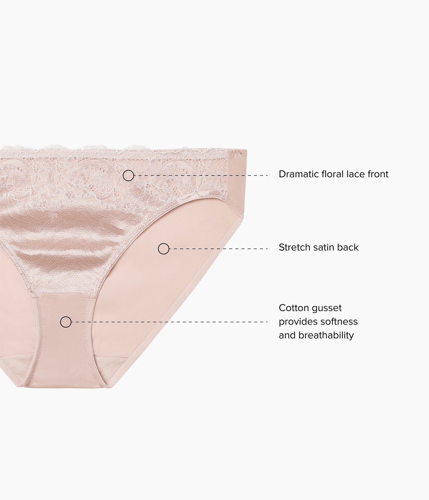 Wacoal Modern Affair Bikini - Rose Dust/Angel Wing