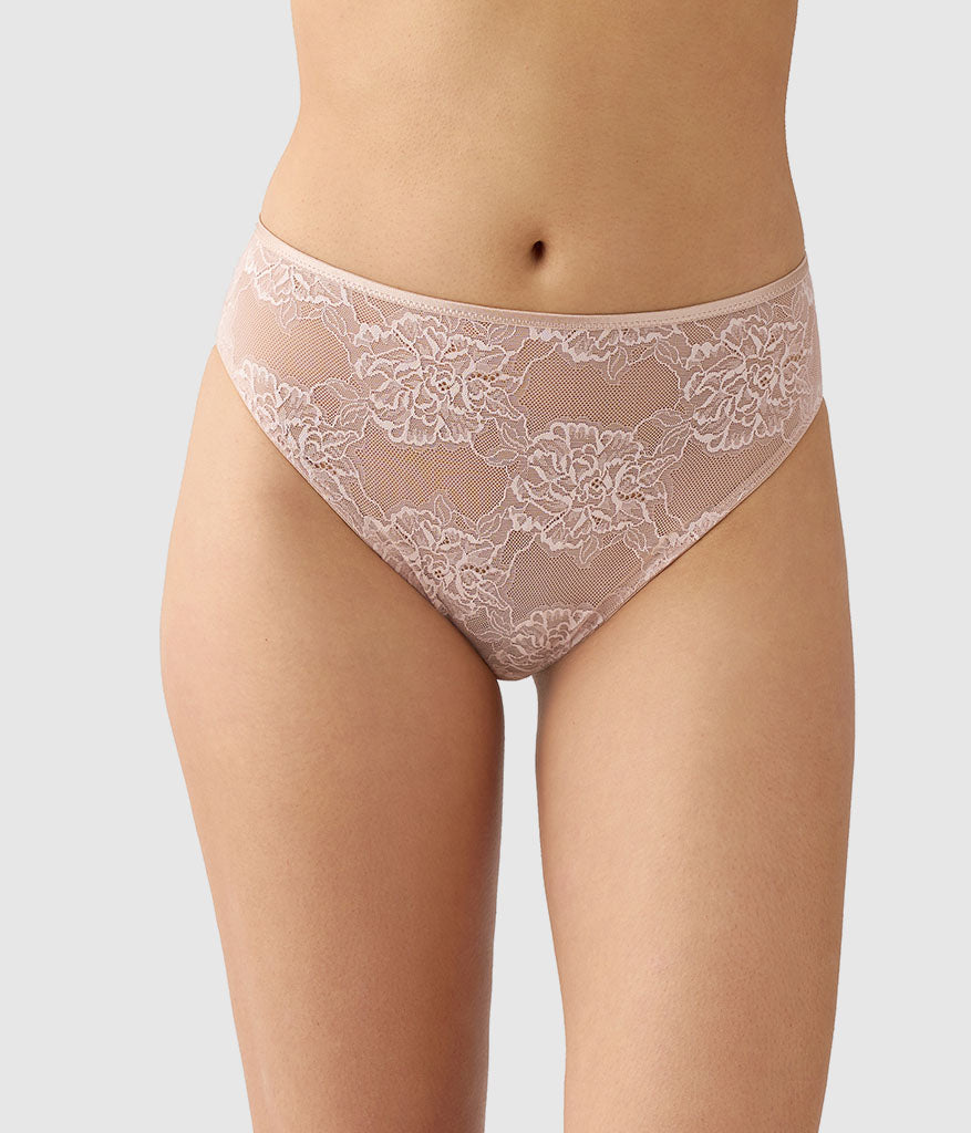 Wacoal Full Bloom Hi-Cut - Rose Dust