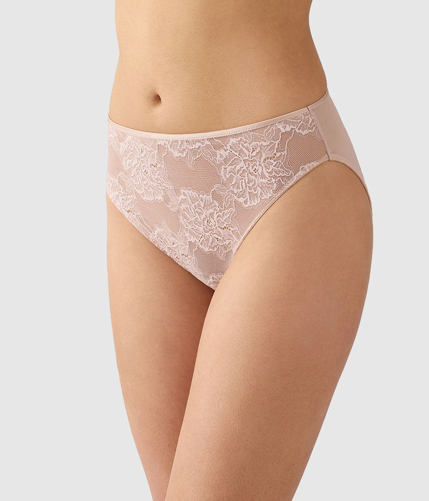 Wacoal Full Bloom Hi-Cut - Rose Dust