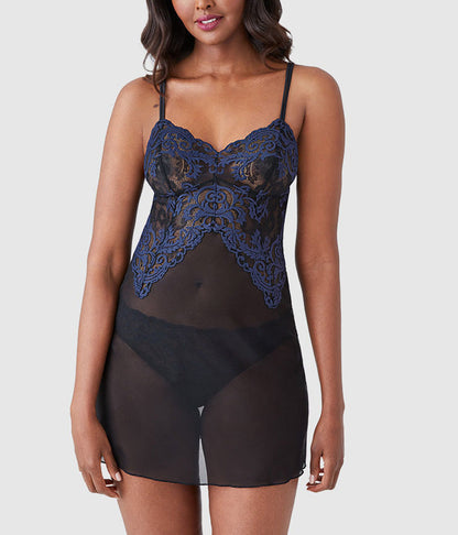 Wacoal Instant Icon® Chemise - Black/Eclipse