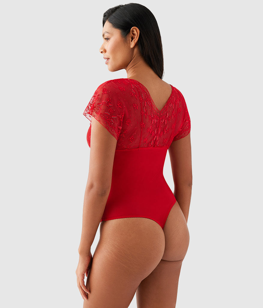 Wacoal Lifted In Luxury Bodysuit - Equestrian Red