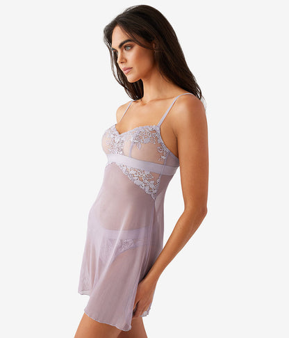 Wacoal Opening Act Chemise - Minimal Gray