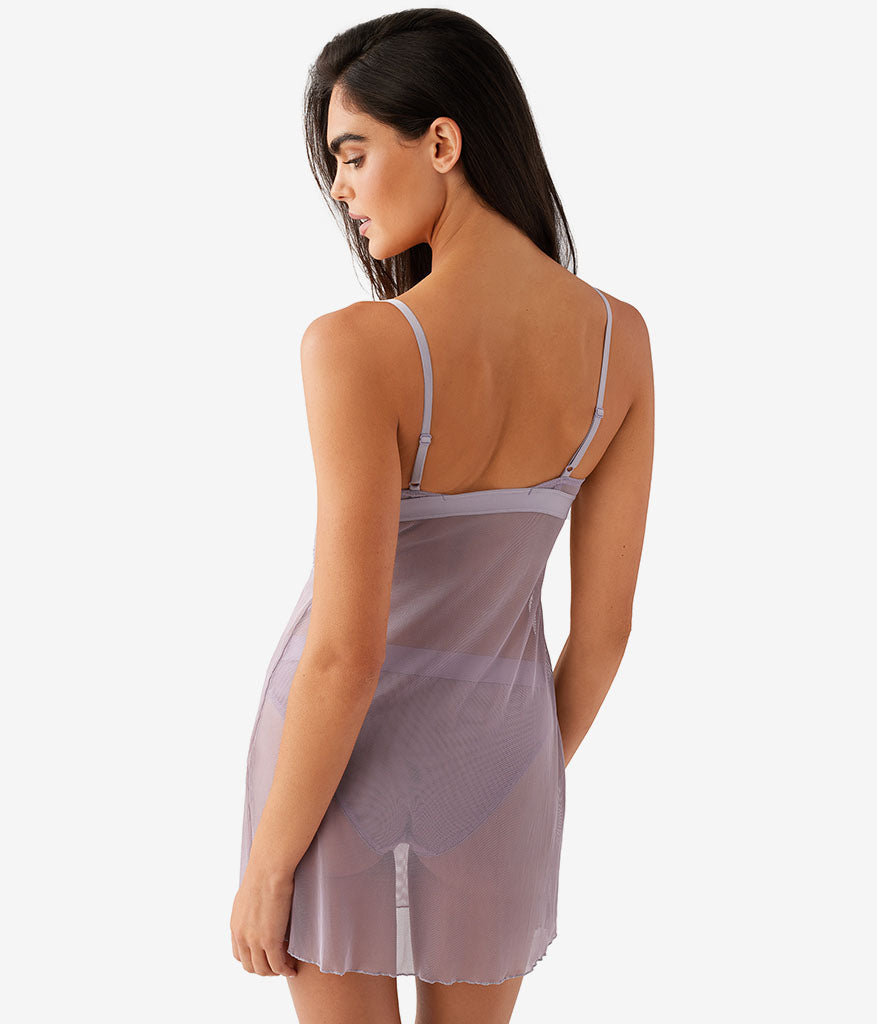 Wacoal Opening Act Chemise - Minimal Gray