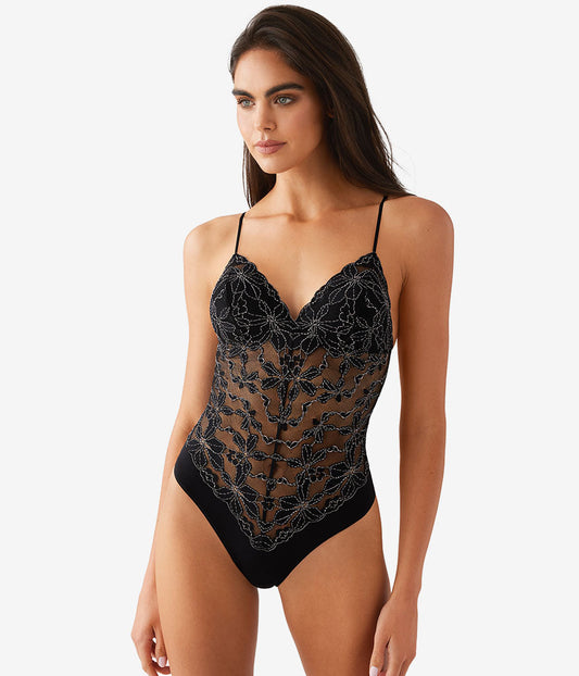 Wacoal Feeling Famous Bodysuit - Night/Angel Wing