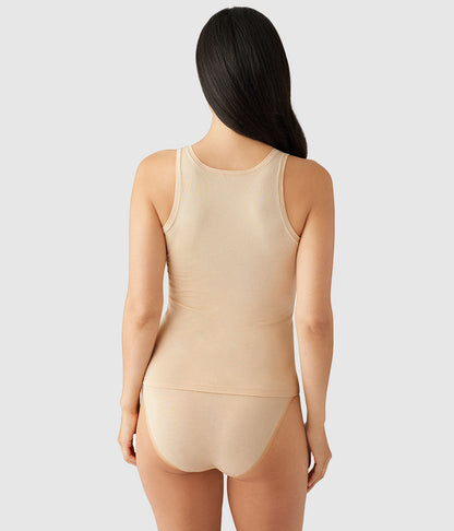 Wacoal Understated Cotton Tank - Sand