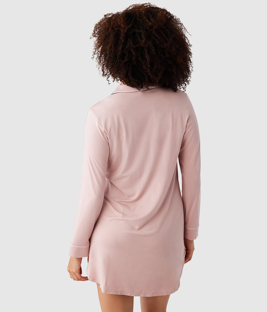 Wacoal Lease to Lounge Sleepshirt - Blush Pink