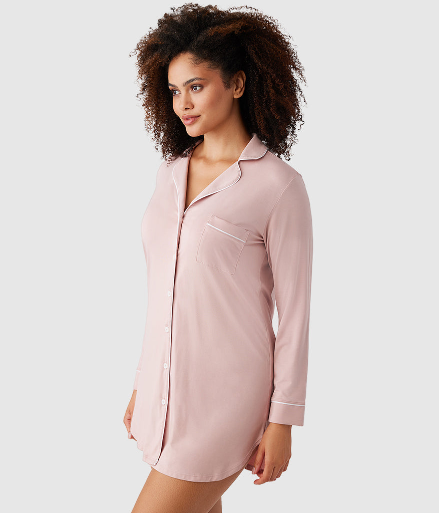 Wacoal Lease to Lounge Sleepshirt - Blush Pink