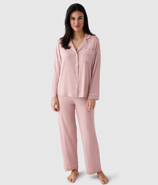 Wacoal Lease to Lounge Pajama Set - Blush Pink