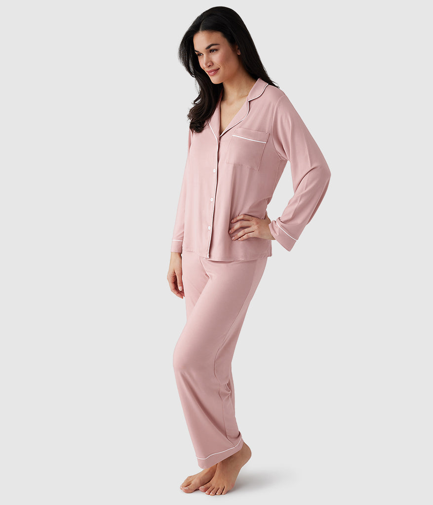 Wacoal Lease to Lounge Pajama Set - Blush Pink
