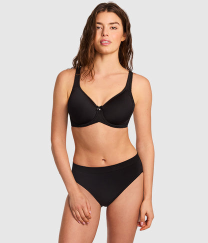Wacoal Retro Chic Underwire T-Shirt Bra - Black
