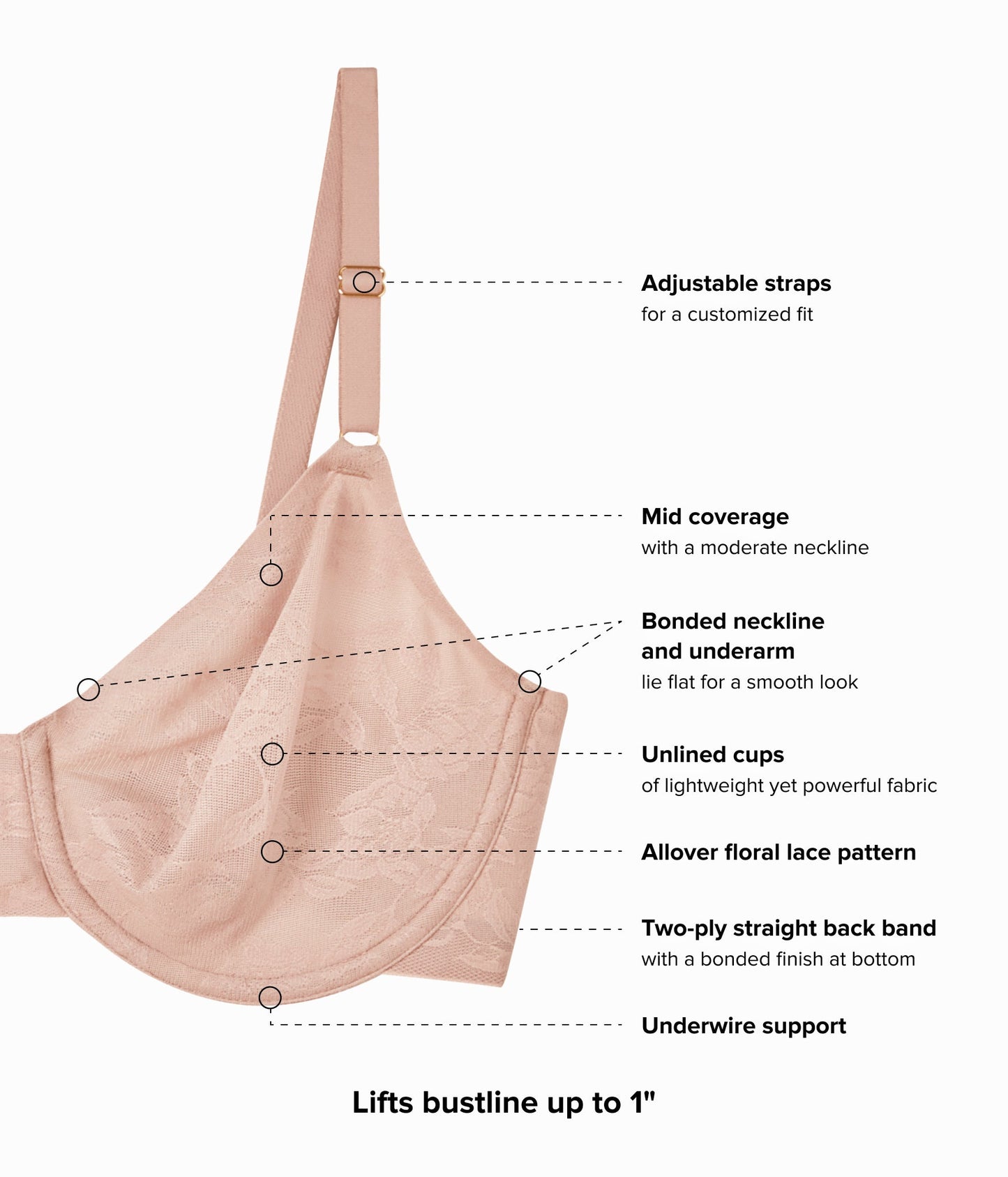 Wacoal High Profile™ Underwire Bra - Roebuck