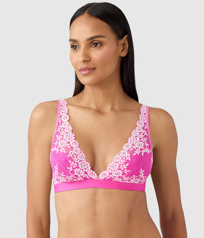 Wacoal Embrace Lace® Wire Free Bralette - Wild Azalea/Cradle Pink