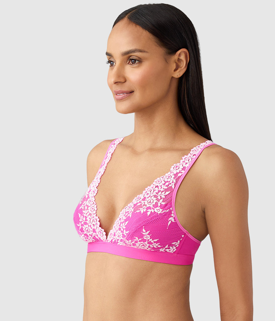 Wacoal Embrace Lace® Wire Free Bralette - Wild Azalea/Cradle Pink