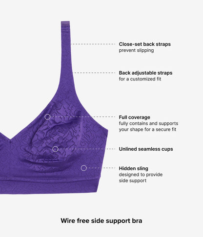 Wacoal Inside Job™ Wire Free Bra - Purple Indigo