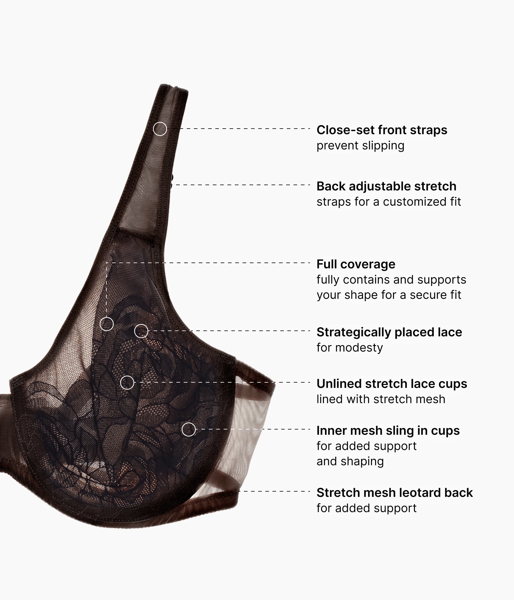 Wacoal Stark Beauty Underwire Bra - Black