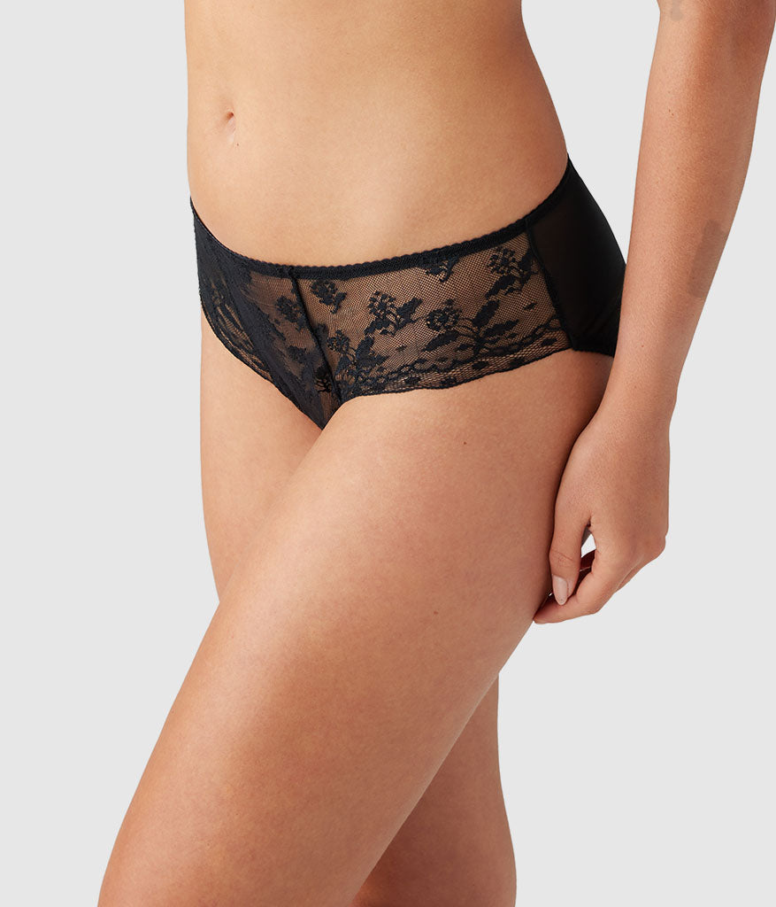 Wacoal Lifted In Luxury Hipster - Black