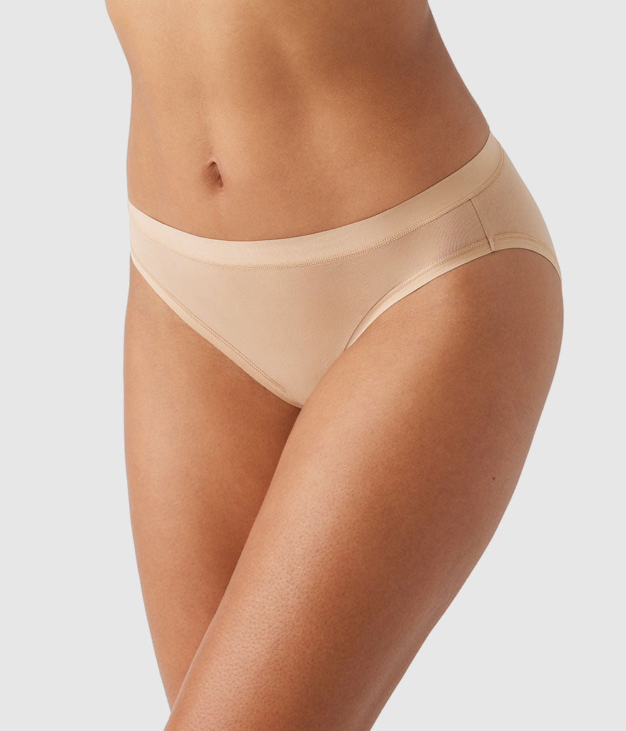 Wacoal Understated Cotton Bikini - Praline