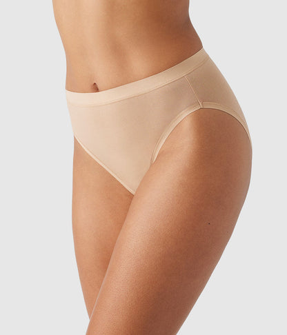 Wacoal Understated Cotton Hi-Cut - Praline