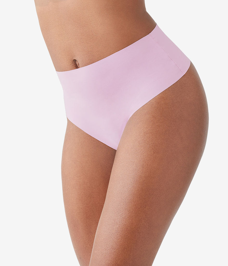 Wacoal b.bare Hi-Waist Thong - Dawn Pink