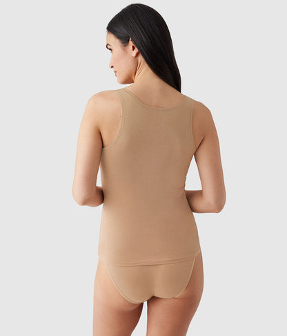 Wacoal Understated Cotton Tank - Praline