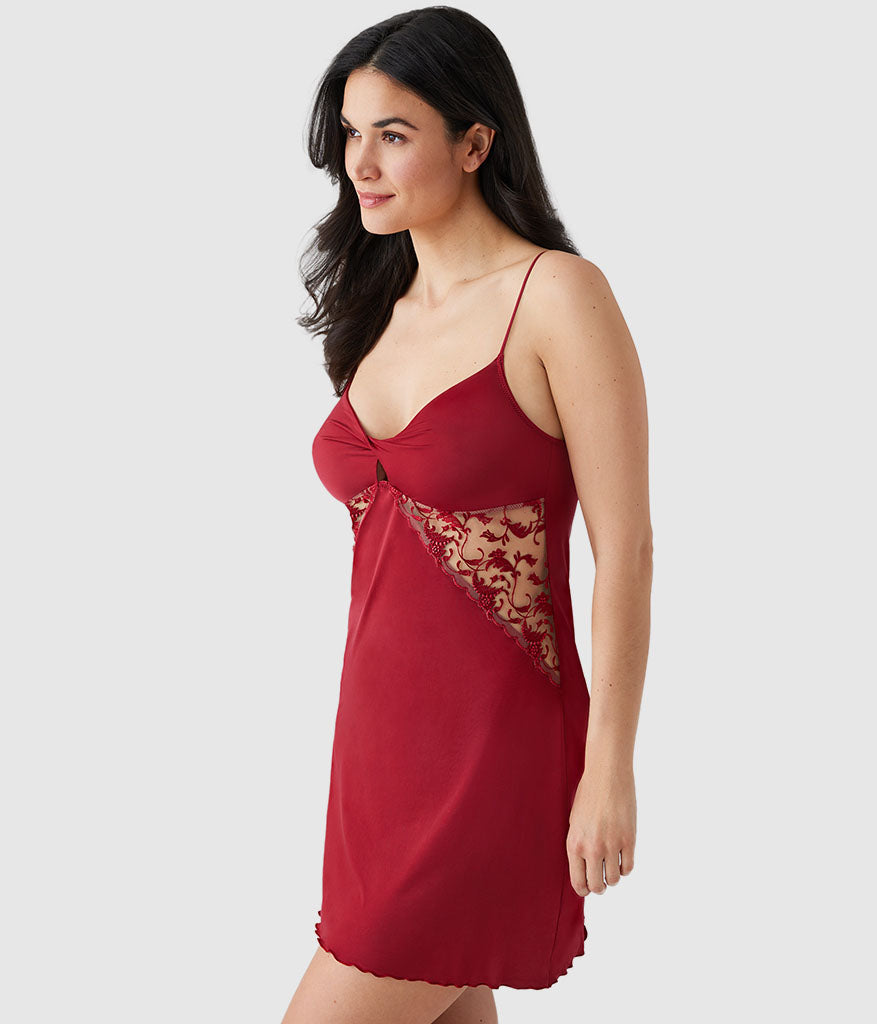 Wacoal Dramatic Interlude Chemise - Deep Red