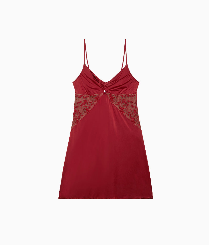 Wacoal Dramatic Interlude Chemise - Deep Red