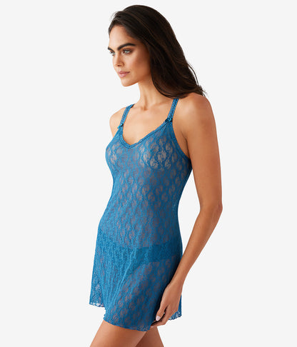 Wacoal Lace Kiss Chemise - Moroccan Blue