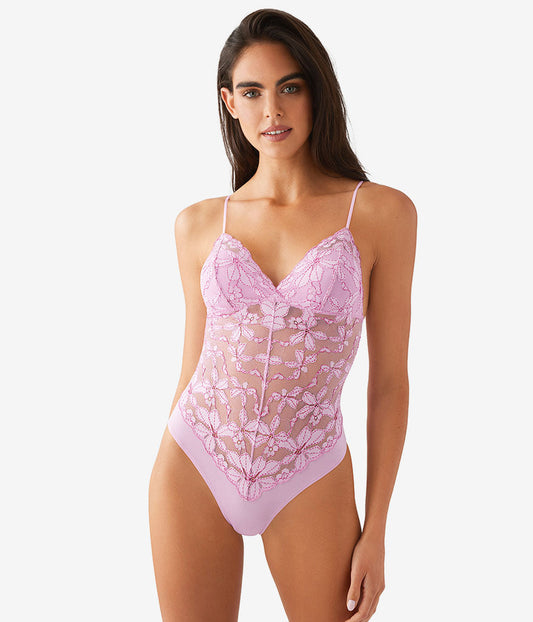 Wacoal Feeling Famous Bodysuit - Pink Lavender/Very Berry