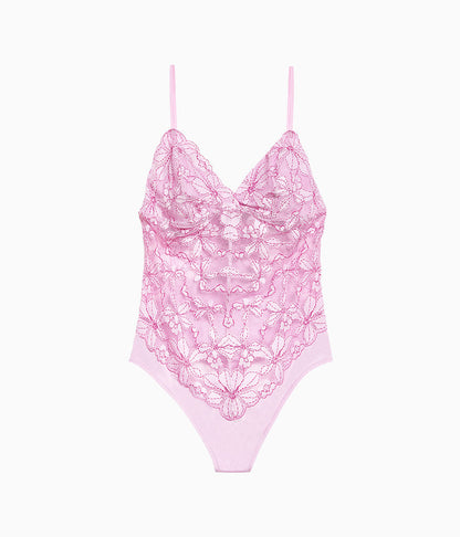 Wacoal Feeling Famous Bodysuit - Pink Lavender/Very Berry